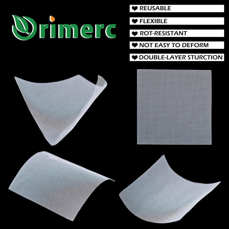 ORIMERC 50 Pcs Plant Pot Bottom Hole 4" Mesh Pad, Keep Soil from Falling Out Drainage Hole, Square Potted Bonsai Succulent Flower Planter Grid Mat Screen Gardening Gasket Cover, with 30ft Self Watering Rope - Image 5